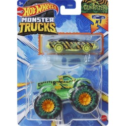 Mattel Hot Wheels Όχημα Monster Trucks Με Αυτοκινητάκι Gunkster Monster Trucks Όχημα Παιχνίδι GRH81 / HWN40 194735217311