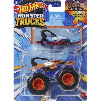Mattel Hot Wheels Όχημα Monster Trucks Με Αυτοκινητάκι Scorpedo Monster Trucks Όχημα Παιχνίδι GRH81 / HWN45 194735217328