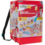 Jazwares Pokemon Carry Case Beach Battle Playset - Portable Transforming Backpack Playset With Action Features And 2-Inch Pikach