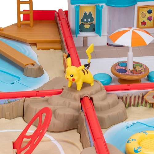 Jazwares Pokemon - Τσάντα Μάχης Παραλία Και Pikachu Φιγούρα Μάχης JW003424 191726509004