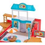 Jazwares Pokemon Carry Case Beach Battle Playset - Portable Transforming Backpack Playset With Action Features And 2-Inch Pikach
