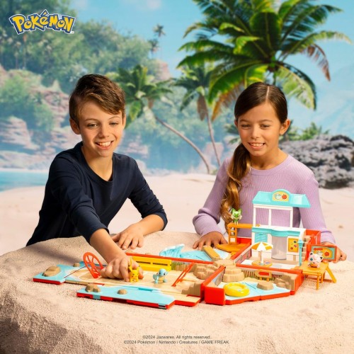 Jazwares Pokemon - Τσάντα Μάχης Παραλία Και Pikachu Φιγούρα Μάχης JW003424 191726509004