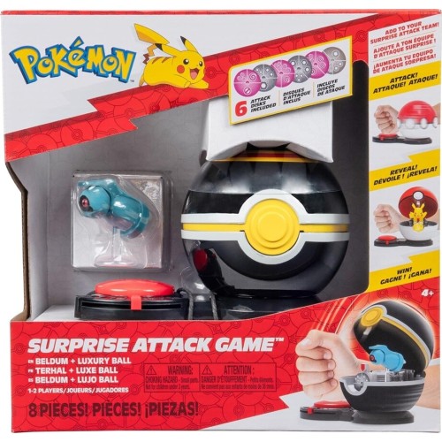 Jazwares Pokemon Battle Game 1Pc. Wave 5 – Beldum With Stand With Luxury Ball, Psychic & Steel Disks (Pkw3718, JW002724-W05 1917