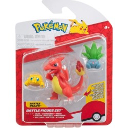 Jazwares  Pokemon 3 Figure Battle Pack Joltik, Oddish, Charmeleon Wave 21 JW095155 191726724285