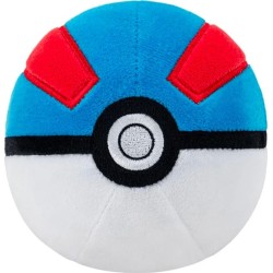 Jazwares Pokemon Plush Poke Ball 12.5Cm - Great Ball (Pkw3540, JW003554 191726707561