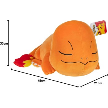 Jazwares Pokemon - Λούτρινο Sleeping Charmander 45Cm JW003883 191726723783