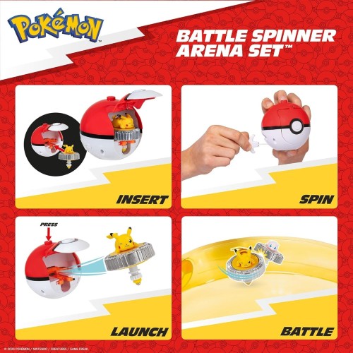 Jazwares pokemon battle spinner arena set - two battle spinners with two poke  spinn JW004402 191726768722