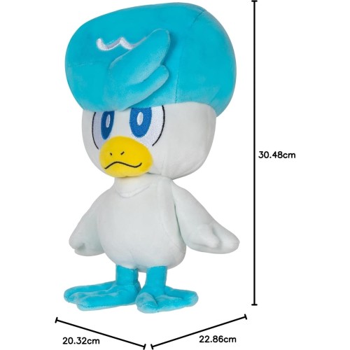 Jazwares Pokemon Quaxly Plush - Λούτρινο 8 Ιντσών Με Αυθεντικές Λεπτομέρειες JW095217-W18 191726494836