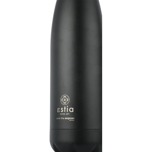 Estia θερμός Flask Lite Save the Aegean 500ml Midnight black 01-17989 5207158017989
