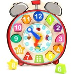topbright Wooden Shape Sorting Clock 120351 6939838146601