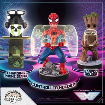 EXG Pro Cable Guys: Marvel Spider-Man - The Amazing Spider-Man Θήκη Αξεσουάρ Παιχνιδιών Marvel Spiderman Και Θήκη Τηλεφώνου 0873