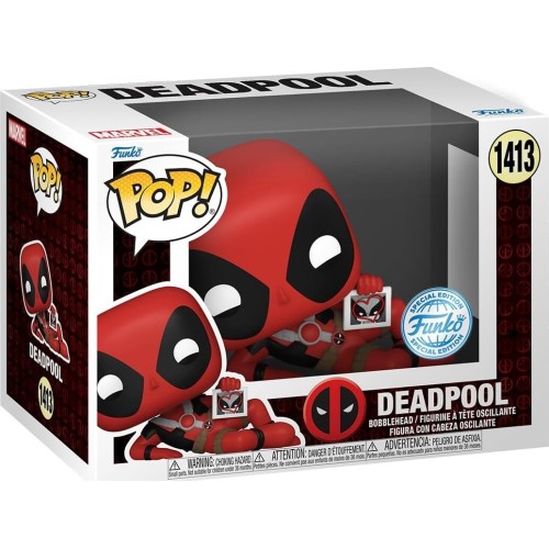 Funko Marvel Avengers Pop! Marvel: Deadpool Parody - Deadpool Hearts Wolvie Special   Num 1413 Bobble-Head Vinyl Figure 095521 8