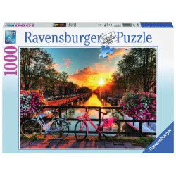 Ravensburger Παζλ 1000Τεμ. Ποδήλατα Στο Άμστερνταμ 19606 4005556196067