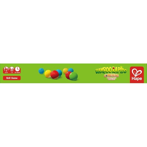 Hape Bamboo Επιτραπέζιο Rapido – Πρόκληση Μνήμης Και Ταχύτητας Με Χρωματιστές Χάντρες E4314A 6943478047501