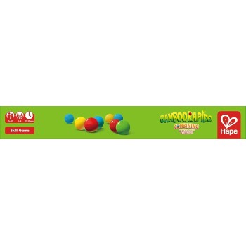 Hape Bamboo Επιτραπέζιο Rapido – Πρόκληση Μνήμης Και Ταχύτητας Με Χρωματιστές Χάντρες E4314A 6943478047501