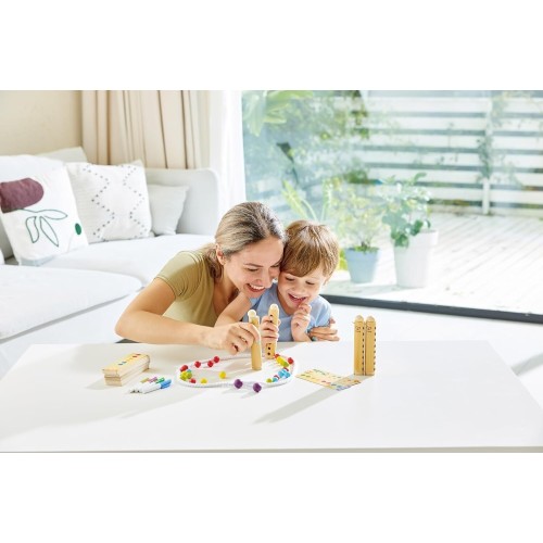 Hape Bamboo Επιτραπέζιο Rapido – Πρόκληση Μνήμης Και Ταχύτητας Με Χρωματιστές Χάντρες E4314A 6943478047501