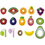 Hape Caterpillar Fruit Feast Ξύλινα Φρούτα Με Κορδόνι E1072A 6943478036338