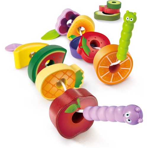 Hape Caterpillar Fruit Feast Set E1072A 6943478036338