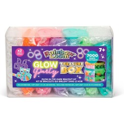 Rainbow Loom Treasure Box - Glow-In-The-Dark Edition - DIY Bands Jewelry Kit, 7000 Glow Rubber Bands, 2 Happy Looms B0349 812317
