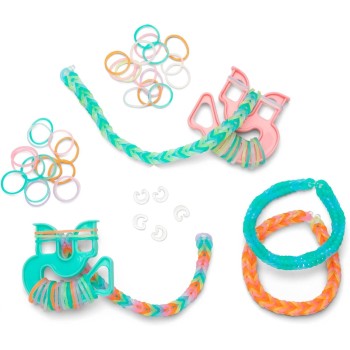 Rainbow Loom Treasure Box - Glow-In-The-Dark Edition - DIY Bands Jewelry Kit, 7000 Glow Rubber Bands, 2 Happy Looms, Crafting Ac