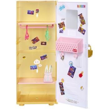 MGA Entertainment Rainbow High Locker Playset With Doll 121015-EUC 035051121015