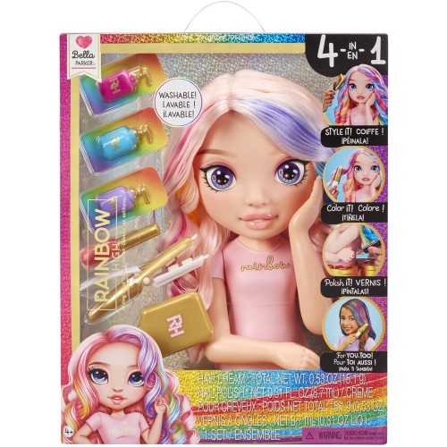 MGA Entertainment Rainbow High Styling Head- Bella 120889-EUC 035051120889