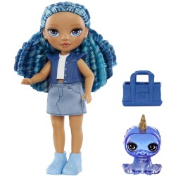 MGA Entertainment Rainbow High Littles Dolls- Sapphire (Blue)  531173-EUC 035051531197