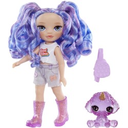 MGA Entertainment Rainbow High Littles Dolls- Amethyst (Purple) 531210-EUC 035051531234