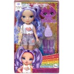 MGA Entertainment Rainbow High Littles Dolls- Amethyst (Purple) 531210-EUC 035051531234