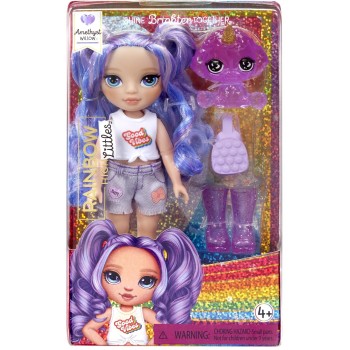 MGA Entertainment Rainbow High Littles Dolls- Amethyst (Purple) 531210-EUC 035051531234