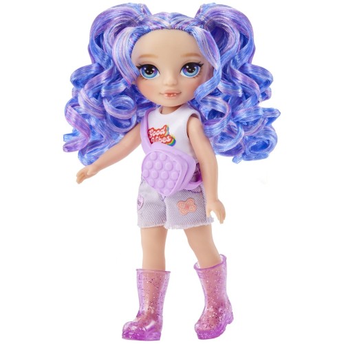 MGA Entertainment Rainbow High Littles Dolls- Amethyst (Purple) 531210-EUC 035051531234