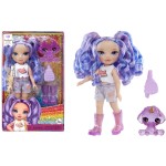 MGA Entertainment Rainbow High Littles Dolls- Amethyst (Purple) 531210-EUC 035051531234