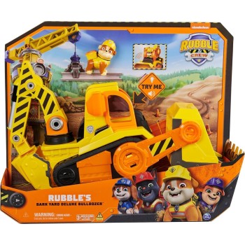 Spin Master Paw Patrol Rubble & Crew: Rubble S - Bark Yard Deluxe Bulldozer Vehicle (6068074) 102498 778988496275