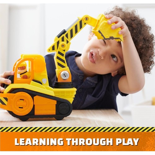 Spin Master Paw Patrol Rubble & Crew: Rubble S - Bark Yard Deluxe Bulldozer Όχημα (6068074) 102498 778988496275