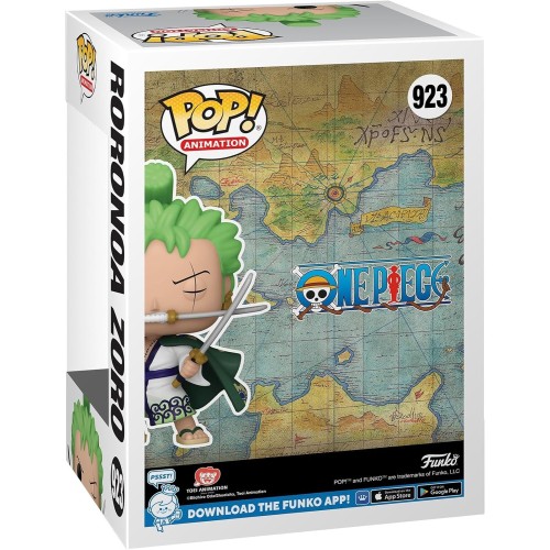 Funko Pop! Animation: One Piece - Roronoa Zoro Glows In The Dark Special  Num 923 Vinyl Figure 094762 889698821643