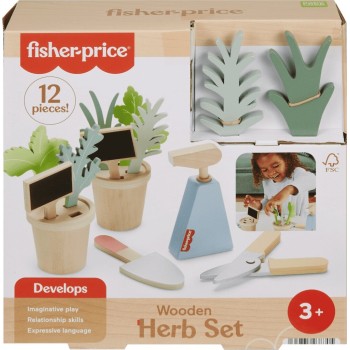 Mattel Fisher-Price Ξύλινο Σετ Κηπουρικής HXT84 194735238705
