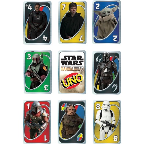Mattel Uno Mandalorian Games Επιτραπέζια Παιχνίδι Παιχνίδι Καρτών  HJR23 194735093052