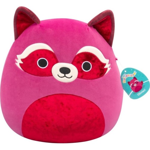 Jazwares Squishmallows Olivieri The Raccoon Λούτρινα 30,5Cm Άγρια Ζώα Με Velvet Μοτίβο W6 JWSQ6692 196566455818
