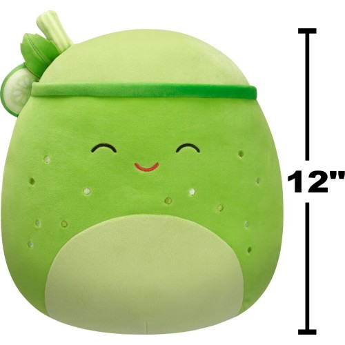 Jazwares Squishmallows Townes the Cucumber Mint Smoothie 12" Plush JWSQ4130-E 196566444591