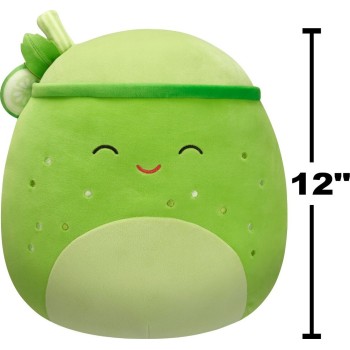 Jazwares Squishmallows Townes the Cucumber Mint Smoothie 12" Plush JWSQ4130-E 196566444591