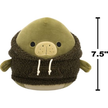 Jazwares Squishmallows Wooster the Manatee in Sherpa Hoodie 7.5" Plush JWSQ6707 196566456211