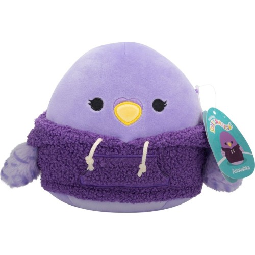 Jazwares Squishmallows Anoushka the Parakeet in Sherpa Hoodie 7.5" Plush JWSQ6707 196566456228