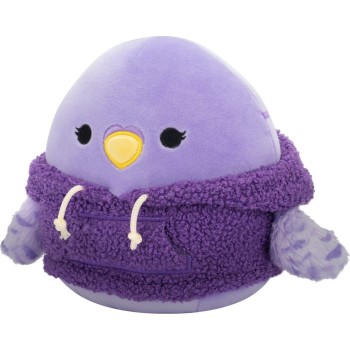 Jazwares Squishmallows Anoushka the Parakeet in Sherpa Hoodie 7.5" Plush JWSQ6707 196566456228