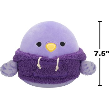 Jazwares Squishmallows Anouska The Parakeet Σε Sherpa Hoodie 19Cm Λούτρινο JWSQ6707 196566456228