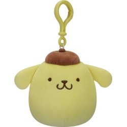 Jazwares Squishmallows Sanrio Pompompurin Λούτρινα Μπρελόκ 9Cm W1 JWSQ0269 196566410350