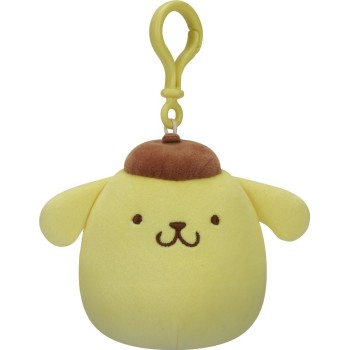 Jazwares Squishmallows Sanrio Pompompurin Λούτρινα Μπρελόκ 9Cm W1 JWSQ0269 196566410350