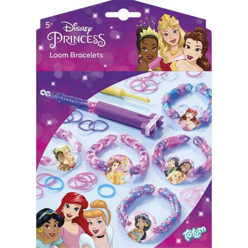 Totum Disney Princess Loom Bracelets Κατασκευή Βραχιολάκια Πριγκίπισσες Disney Με 300+ Λαστιχάκια TM045095 8714274045095