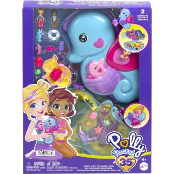 Mattel Polly Pocket Polly Mini - Τρεντι Τσαντάκι Daddy And Me Seahorse Αξεσουάρ Για Κούκλα Σετ Για Παιχνίδι Με Κούκλες GKJ63 / H