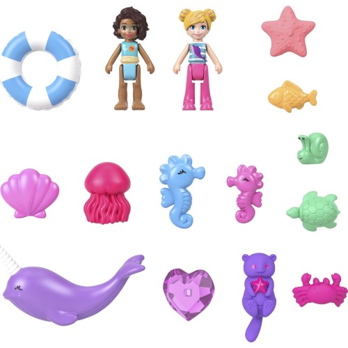 Mattel Polly Pocket Polly Mini - Τρεντι Τσαντάκι Daddy And Me Seahorse Αξεσουάρ Για Κούκλα Σετ Για Παιχνίδι Με Κούκλες GKJ63 / H