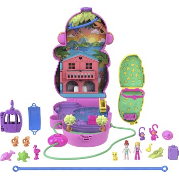 Mattel Polly Pocket Polly Mini - Τρεντι Τσαντάκι Momma Monkey And Baby Αξεσουάρ Για Κούκλα Σετ Για Παιχνίδι Με Κούκλες GKJ63 / H